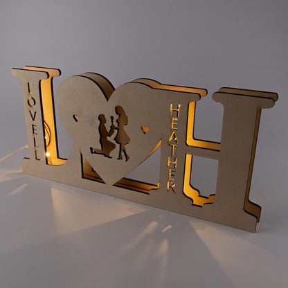 Personalized Custom Letter Lamp English Name Lamp