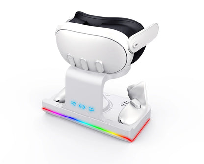 Head-mounted Charging Base With Colorful VR Handle