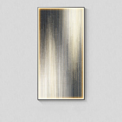 Modern Light Luxury Wall Abstract With Light Hanging Picture