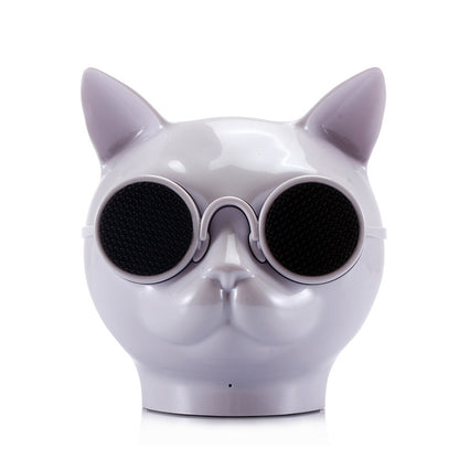 T8 Cat Head Bluetooth Speaker Dog Head Personality Wireless Stereo