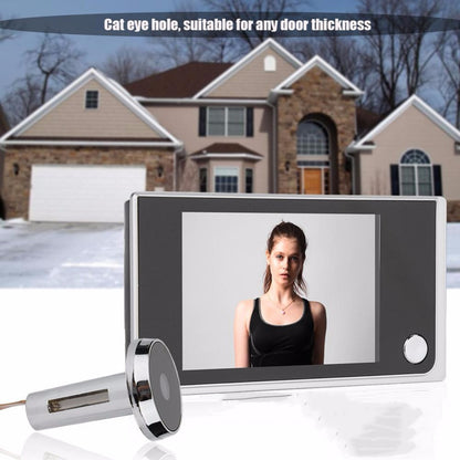 3.5 inch Video Digital Door Camera Doorbell 120 Degree Angle Peephole Viewer Eye