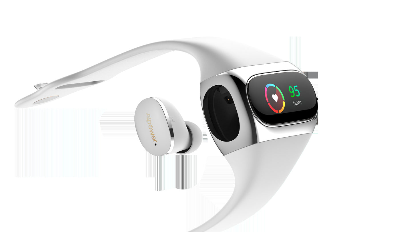 2 in 1 wireless earphone bracelet