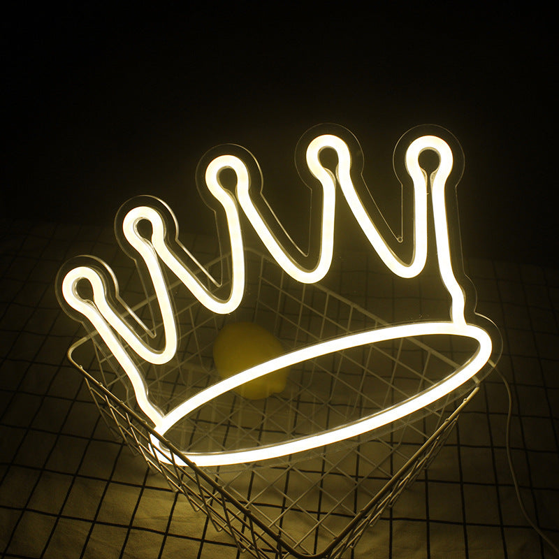 Net Celebrity Atmosphere Glow Crown Neon