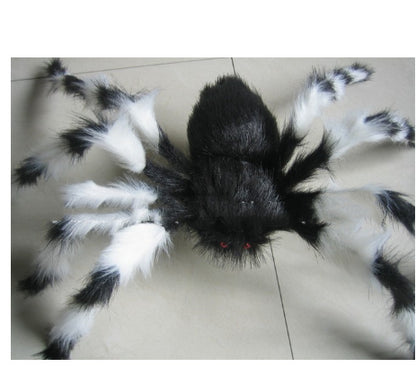 Accesorios de decoración para casa embrujada con simulación de araña de peluche