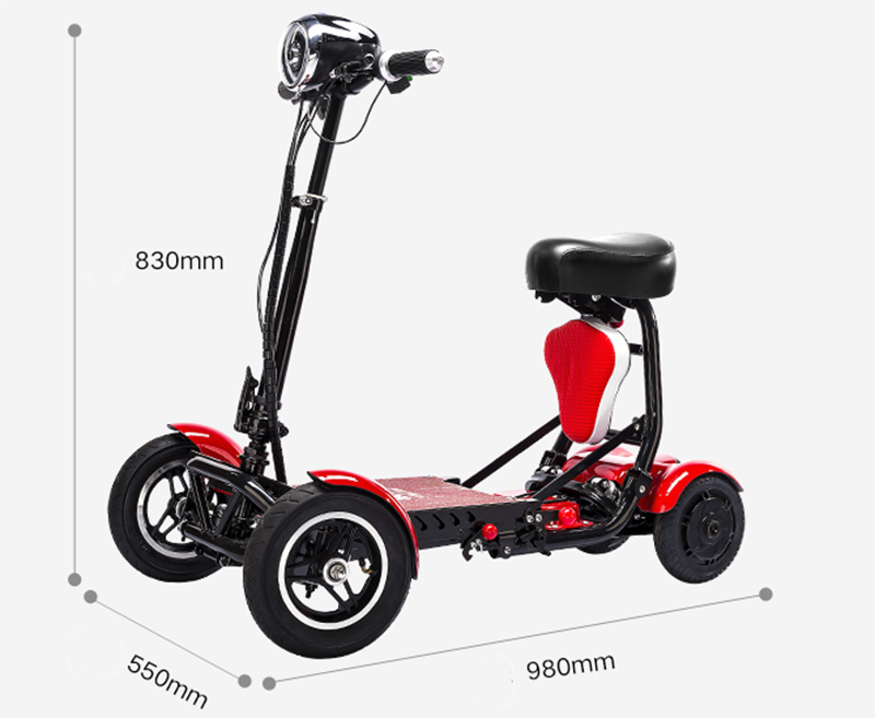 Cyungbok Folding Mini Four-wheel Adult Electric Bicycle Transport Scooter For The Elderly