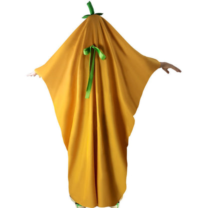 Costume d'Halloween pour enfants avec cape citrouille