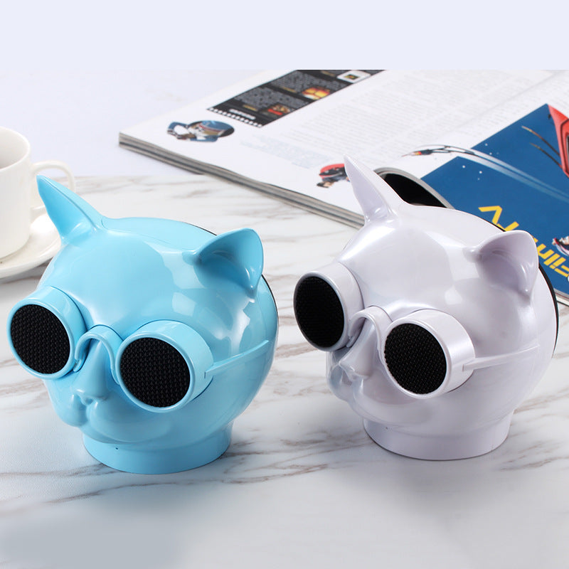 T8 Cat Head Bluetooth Speaker Dog Head Personality Wireless Stereo