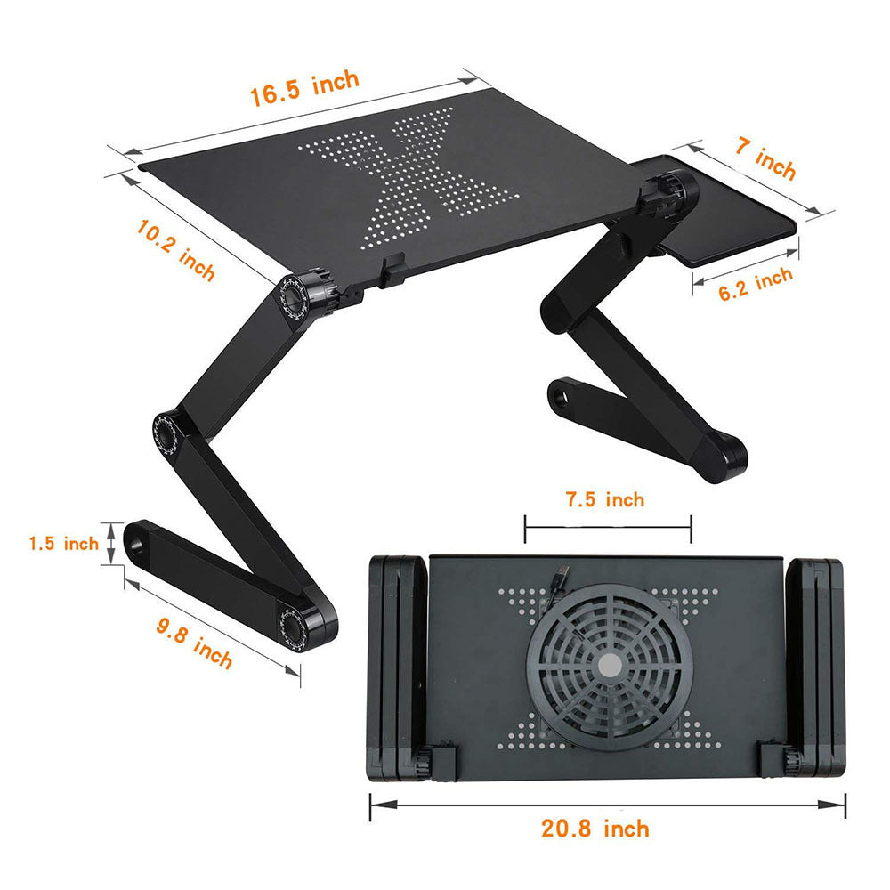 Ordinateur portable-Table-support bureau tapis de souris ordinateur portable pliant ergonomique-Design réglable avec