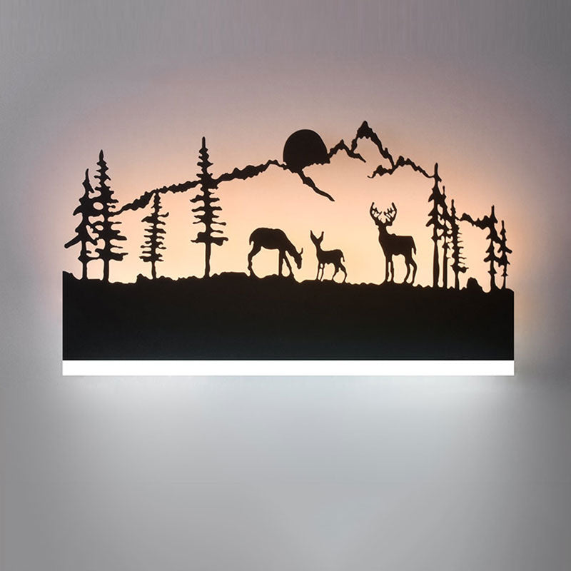 Applique murale de fond acrylique LED nordique