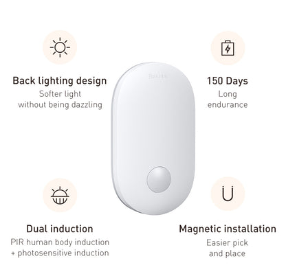 Luz doméstica de inducción humana.