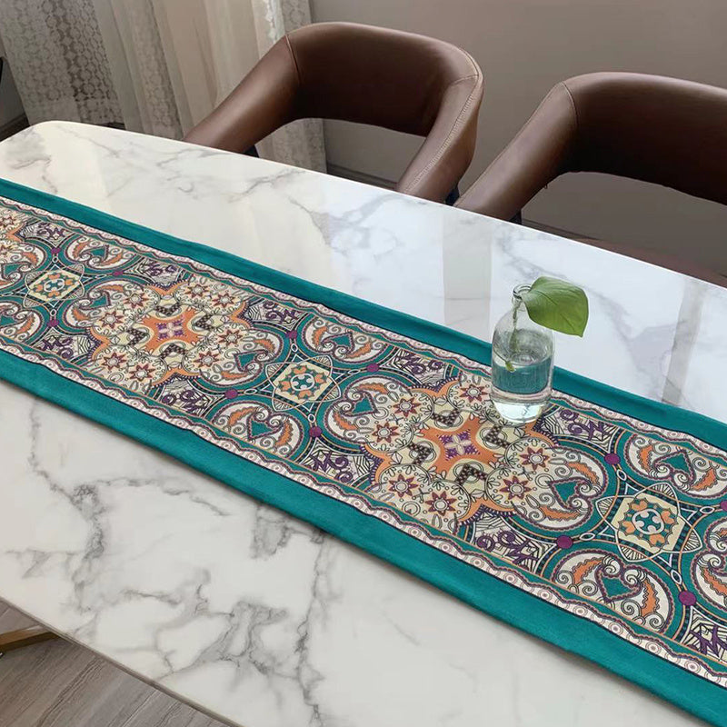 Drapeau de table imperméable en coton et lin, maison minimaliste moderne