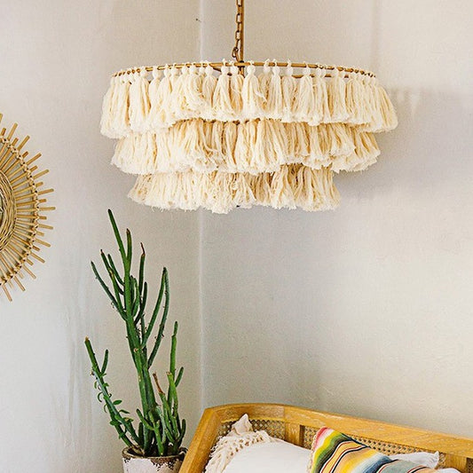 Designer's Creative And Personalized Woven Chandelier