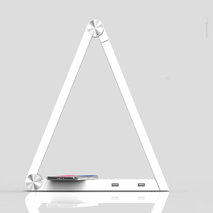 Lampe de Table triangulaire LED, charge sans fil, lampes de bureau rechargeables, pour maison intelligente, lumière artistique, norme ue, US, UK