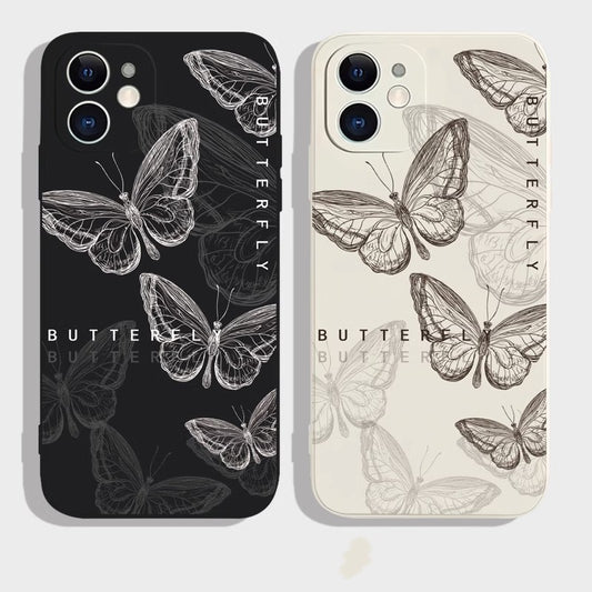 Funda Para Teléfono Mariposa Fría Simple