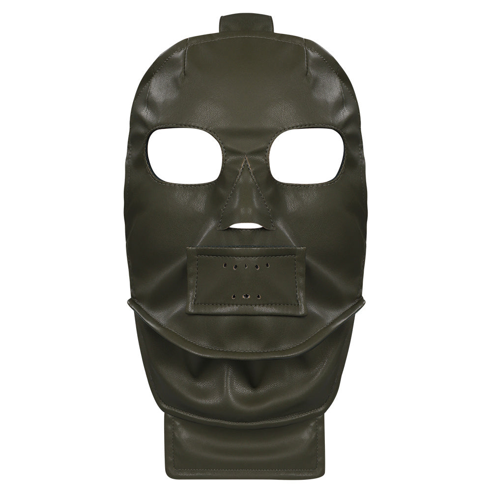 Leather Face Mask Half Face Halloween Party Costume Props