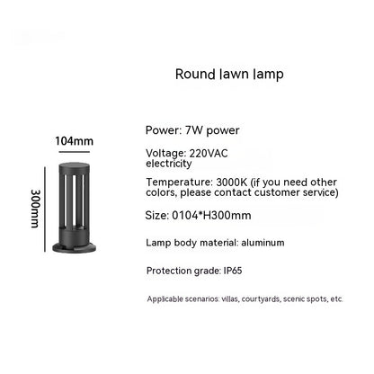 Lámpara de césped exterior impermeable LED paisaje