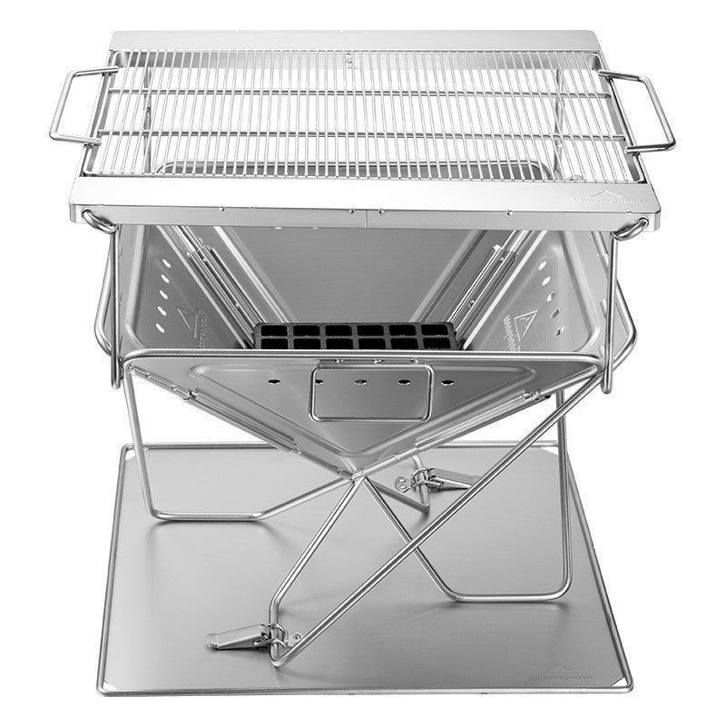 Stainless Steel Folding Fire Table Barbecue Oven