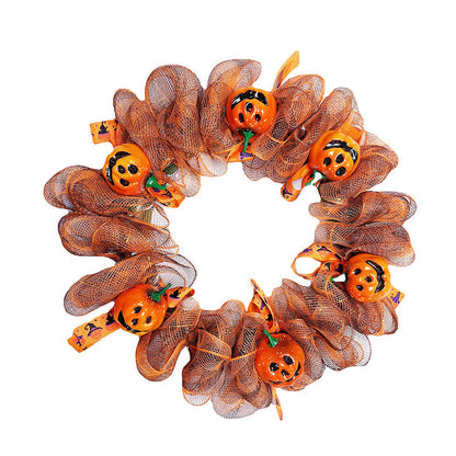 Garland Halloween Front Door Interior Scene Set Bezel