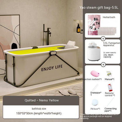 Folding Household Installation-free Adult Sweat Steaming Bath Barrel