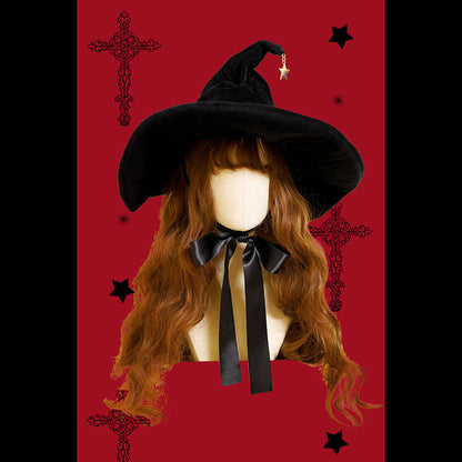 Halloween Fashion Suede Strap Bow Hat