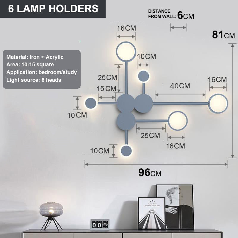 Lámpara de noche para dormitorio contratada Lámpara de pared de diseño