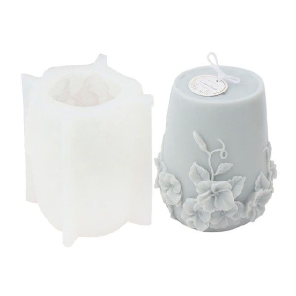 Moldes cilíndricos para velas, molde de silicona para hacer