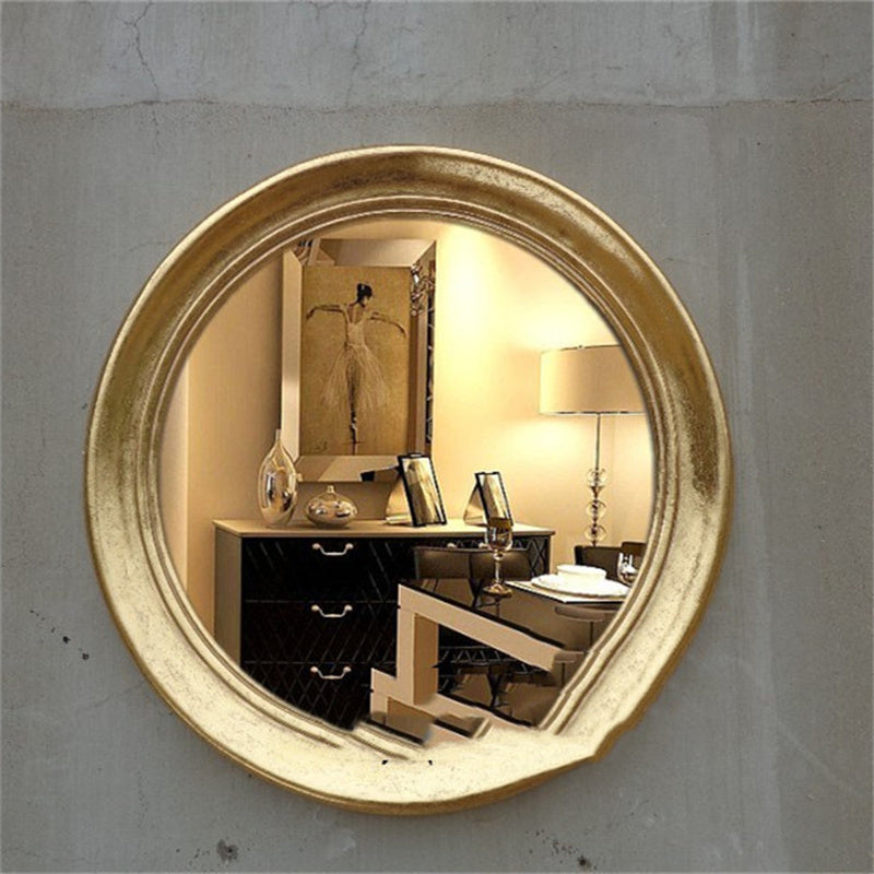 Miroir de maquillage d'entrée rond décoratif moderne chinois