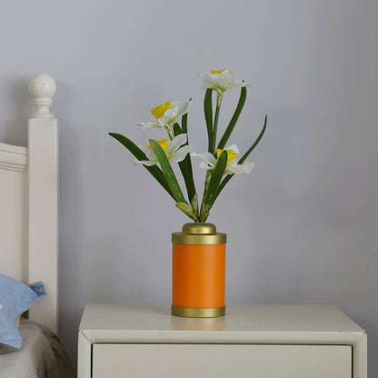 Lámpara de flores Moda para el hogar Minimalista Creativo USB Florero Luz Decoración del hogar