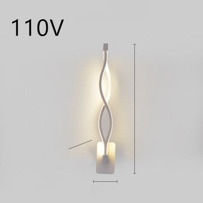 Lampe murale led nordique minimaliste, lampe de chevet pour chambre à coucher