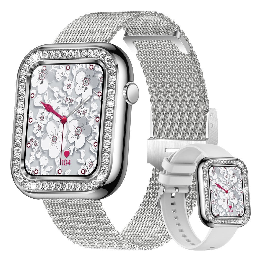 Nouveau Carré mode femmes montre-bracelet intelligente diamant étanche