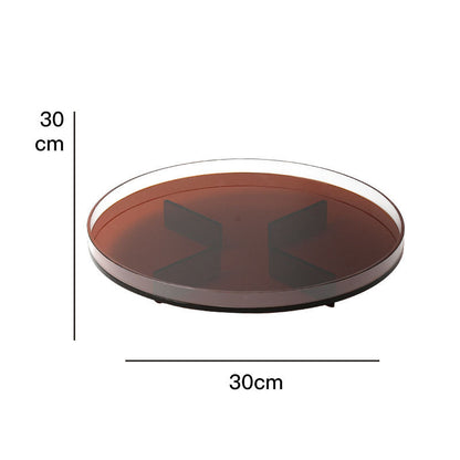 Simple Acrylic Color Round Tray Ins Home Living Room Coffee Table Water Cup Tray