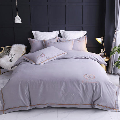 Four-piece Household Simple Cotton Bed Duvet Cover