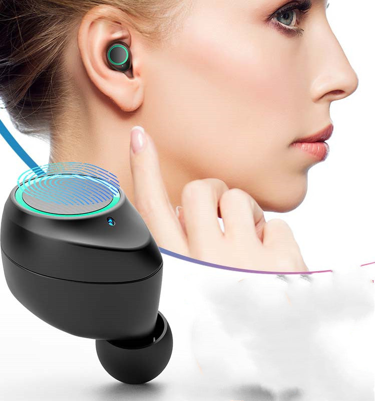 Binaural wireless sports mini bluetooth headset