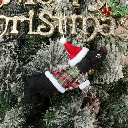 Christmas Decorations Dressing Sausage Dog Small Pendant