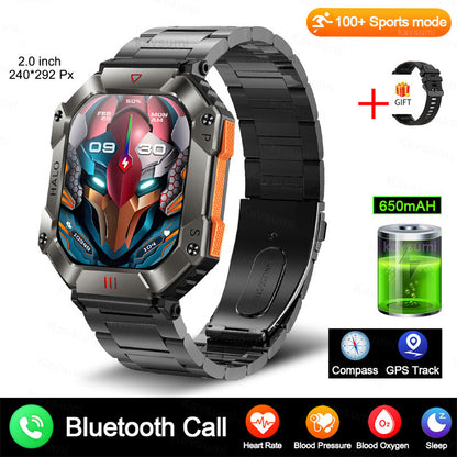 New Military Smart Watch For Android GPS Ftiness Women