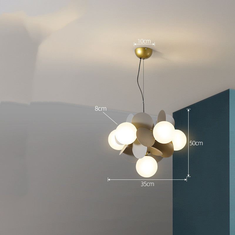 Lustre nordique moderne minimaliste, éclairage de chambre à coucher pour salon