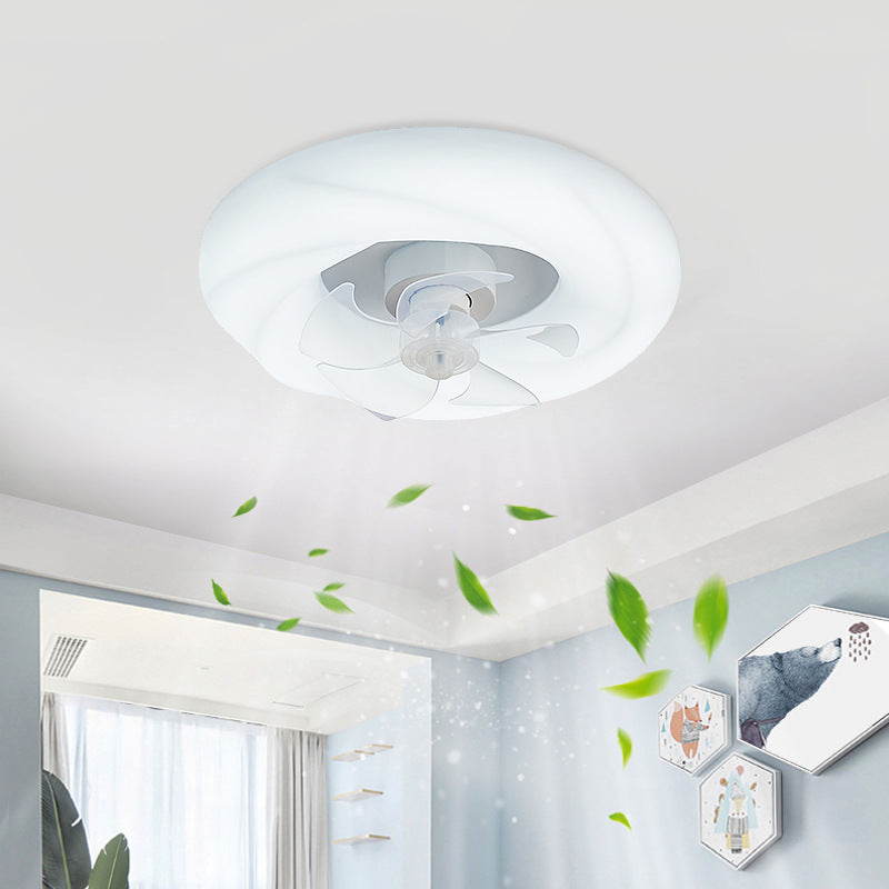 Luz de ventilador silenciosa de techo LED para dormitorio