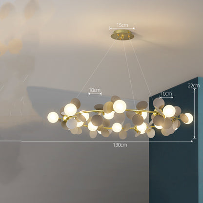 Lustre nordique moderne minimaliste, éclairage de chambre à coucher pour salon