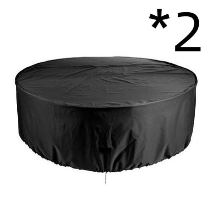 Couverture de table ronde de jardin extérieur antipoussière et imperméable