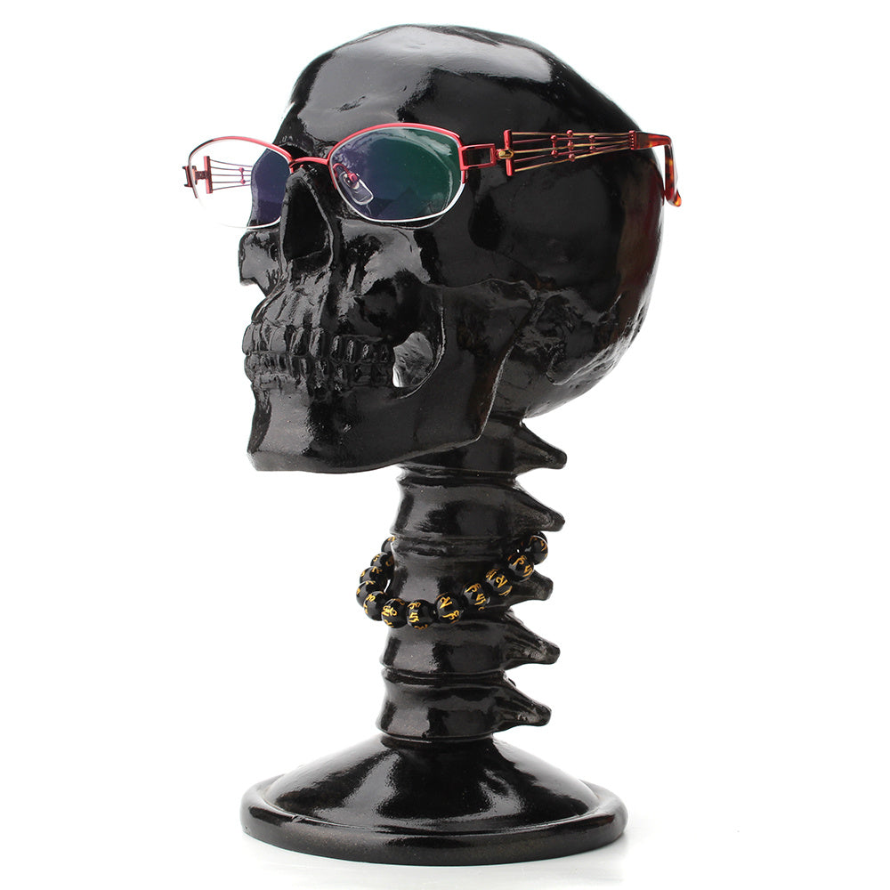 Skull Ornaments Glasses Frame Black Porch Table Decoration Furnishings