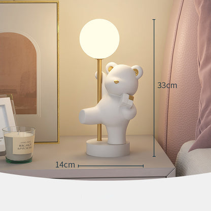 Creative Bear Decoration Bedroom Bedside Table Cute Bedside Lamp