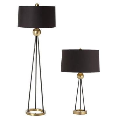 Lampe de table de chevet décorative avec trépied créatif