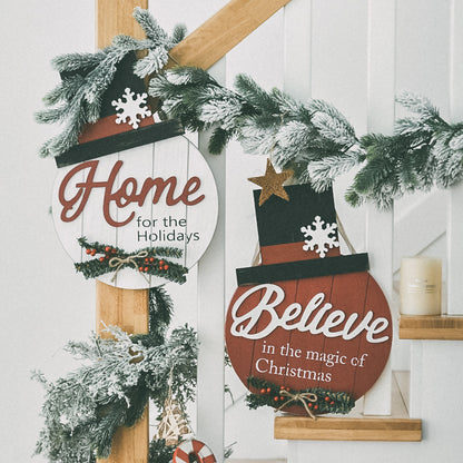 Christmas Wooden Pendant Wall Decorations Listing