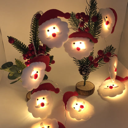 Christmas Decoration Snowman LED String Lights Garland Xmas Fairy Lights Decor For Home Navidad Christmas Ornament New Year