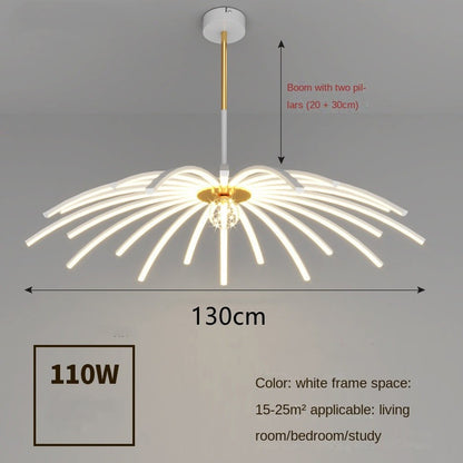 Lustre LED dans la chambre à coucher de la salle à manger