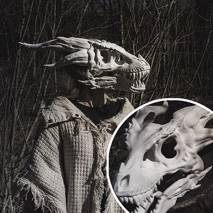 Halloween Simulation Dragon Bone Mask Headgear