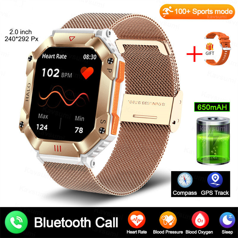 New Military Smart Watch For Android GPS Ftiness Women