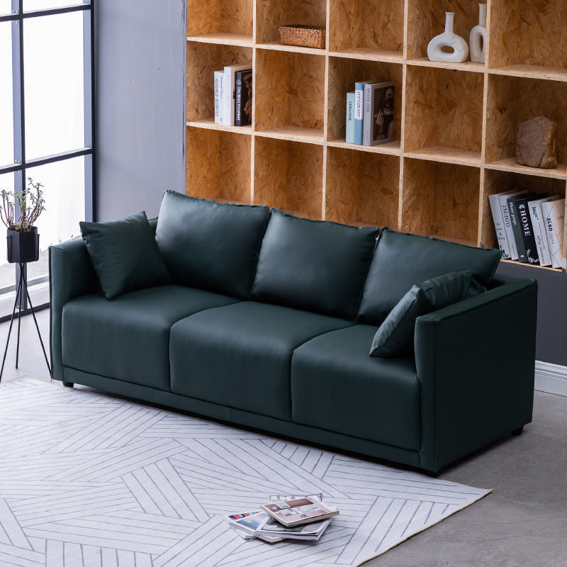 Household Fashion Simple Solid Colour PU Sofa