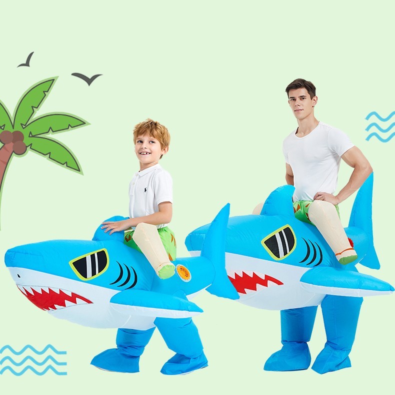 Disfraz inflable de dinosaurio para niños de Halloween