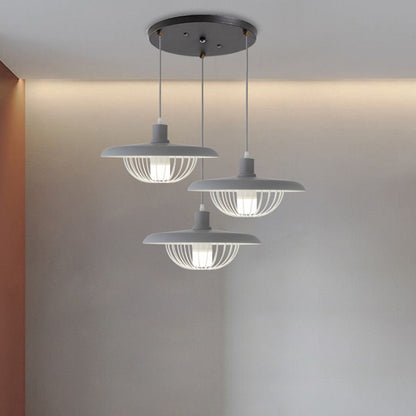 Simple Creative Macaron Led Flying Saucer Chandelier